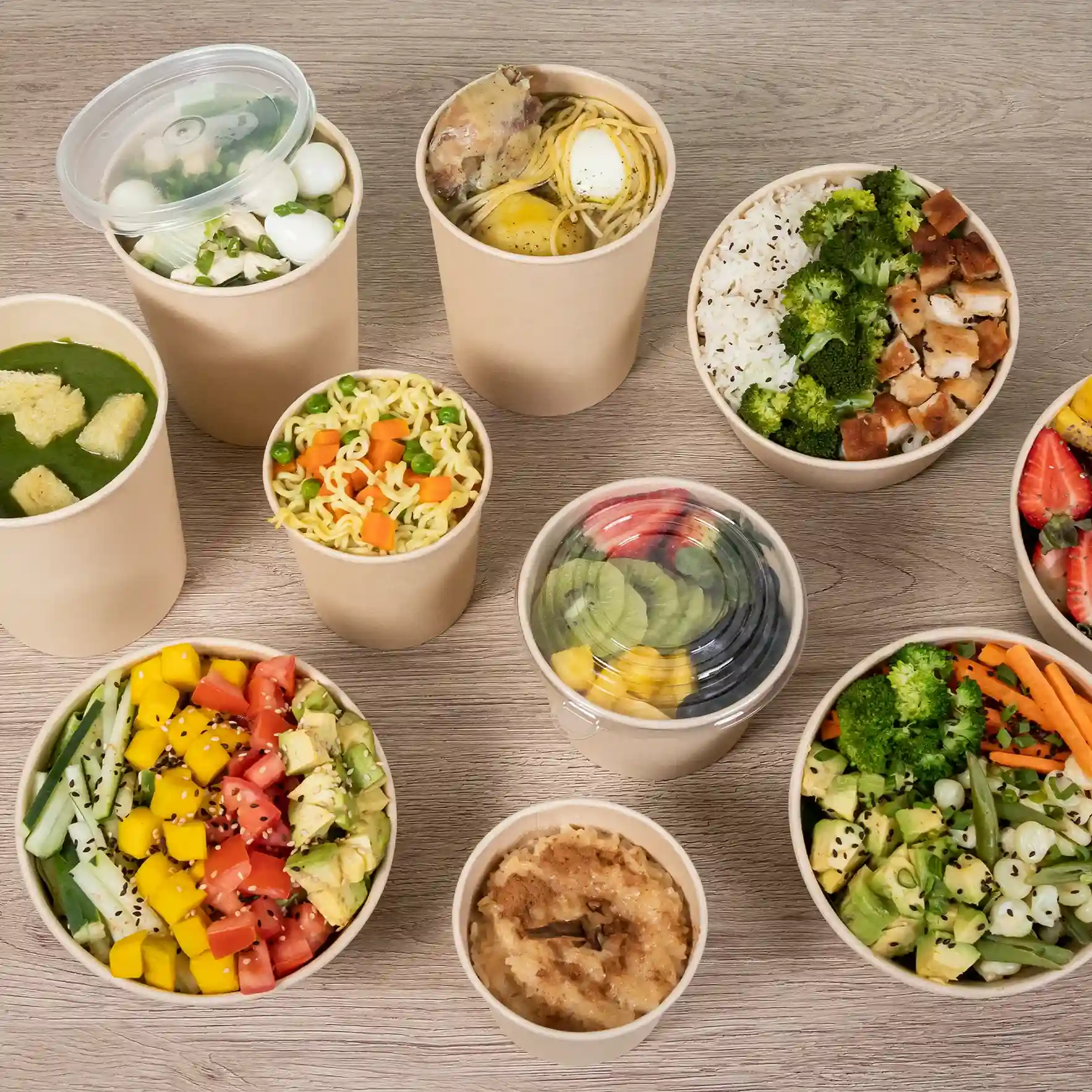 Bowls de bambú para sopas Bowls de bambú para sopas